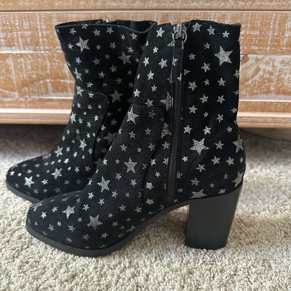 Steve Madden Starry Black Ankle Boots